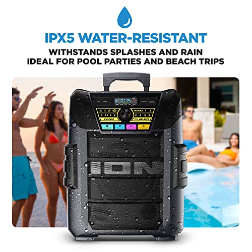 ION Block Rocker XL Portable Bluetooth Outdoor Party Speaker, 220W