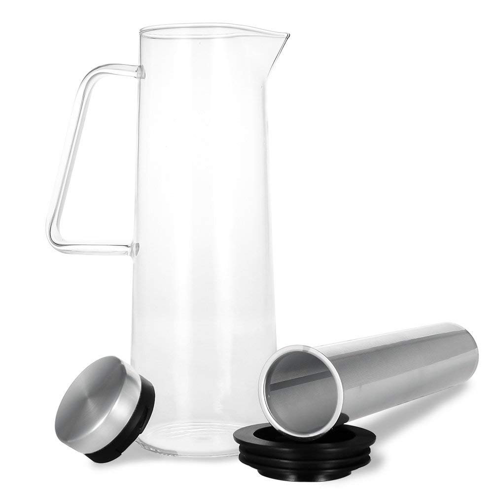 Cold Brew Coffee/Tea Maker, 1L/34oz Airtight Sealing Brewed Iced Coffee