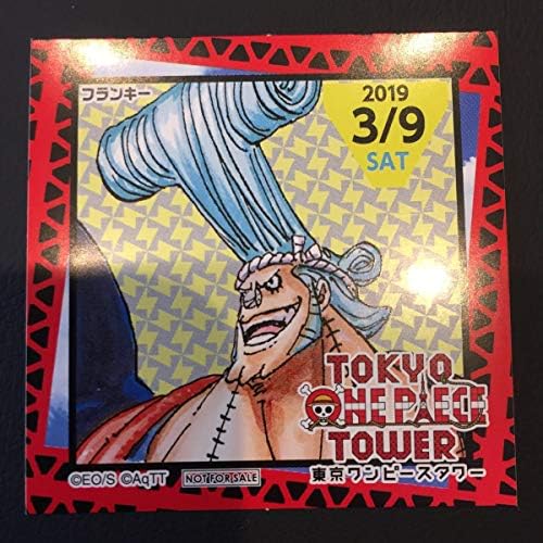 東京ワンピースタワー限定 ワンピース タワー アニバーサリーステッカー 19年 3 9 フランキー ジャンプショップ 366日 365日