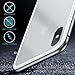 iPhone X Case, iPhone Xs Case, ZHIKE Magnetic Adsorption Case Metal Frame Tempered Glass Back with Built-in Magnet Cover [Support Wireless Charging] for Apple iPhone 10/X/XS (Clear White)