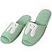 EURO SKY Pinstripe Rabbit Antiskid Waterproof Indoor Slippers Household shoes Green