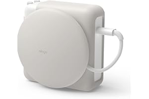 elago Charger Cable Management Case, Cord Reel Organizor Compatible with MacBook Pro 14" M4 M3 M2 M1 2024 2023 2021, MacBook Pro 16" with Touch Bar 2019, Pro 15" 2012-2019 96W (Stone)