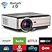 4200 Lumen LCD LED HD Home Theater Wireless Projector with Android Bluetooth, Support Full HD 1080P HDMI WiFi Airplay Smart Multimedia TV Proyector for Outdoor Indoor Movie Holiday Party Game Console primary