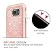 LeYi Galaxy S7 Active Case with 2 Pack Tempered Glass Screen Protector, Glitter Girls Women Dual Layer Heavy Duty Protective Phone Case for Samsung S7 Active SM-G891A TP Rose Gold (Not Fit Galaxy S7)