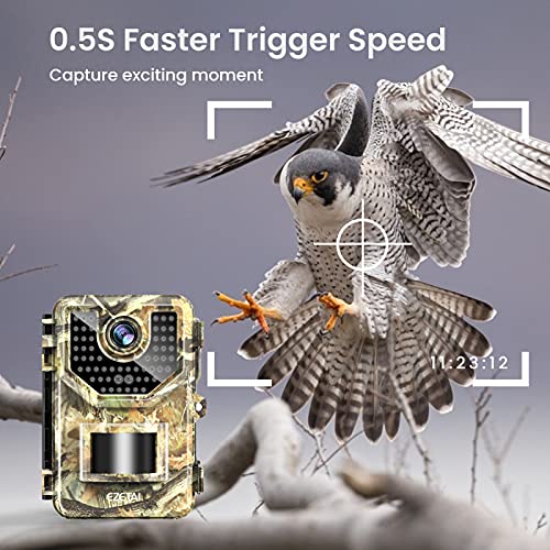 EZETAI Wildtierkamera mit Bewegungsmelder Nachtsicht, 20MP 1520P HD Wildlife Jagdkamera mit 940nm-IR-LEDs Fülllicht… – Bild 3