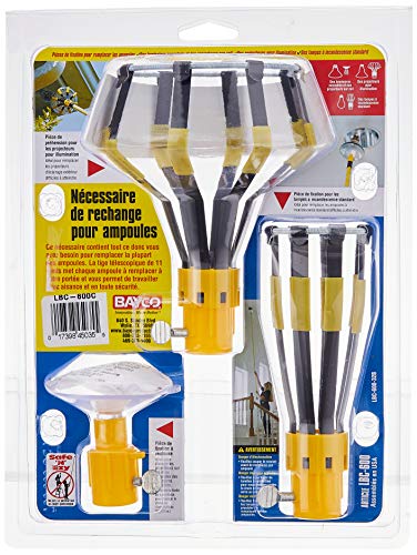 LIGHT BULB CHANGER HEADS FOR STANDARD, FLOODLIGHT & RECESSED BULBS