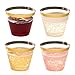 100 Gold Party Cups & 20 Party Balloons - 9 Oz Hard Plastic Cups Old Fashioned Tumblers - Disposable Cups Reusable Cups and 20 Rose Gold & Champagne Balloons (100Cups+20Balloons)
