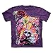 The Mountain Thoughtful Pit Bull Adult Purple T-shirt