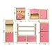 Glamorway Baby Kids Play Pretend Toy Design Wooden Doll Furniture Dollhouse Miniature Toy Children Gifts for Kitchen