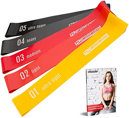 | Resistance Bands Set For Legs and Glutes | Loop Exercise Bands | Mini Bands for Home and Gym Workouts, Yoga, Pilates