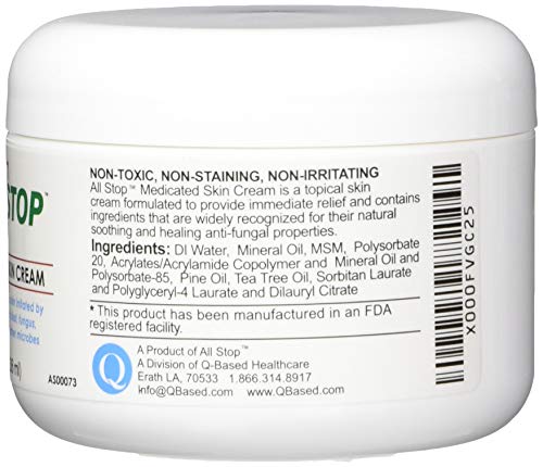 image for All Stop Medicated Skin Cream [8 oz] Antifungal Healing Cream for Jock