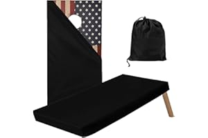 Cornhole Covers - 49x25inch Waterproof Oxford Cloth Cornhole Board Decals with Pocket, Corn Skins, Dustproof Cornhole for Com
