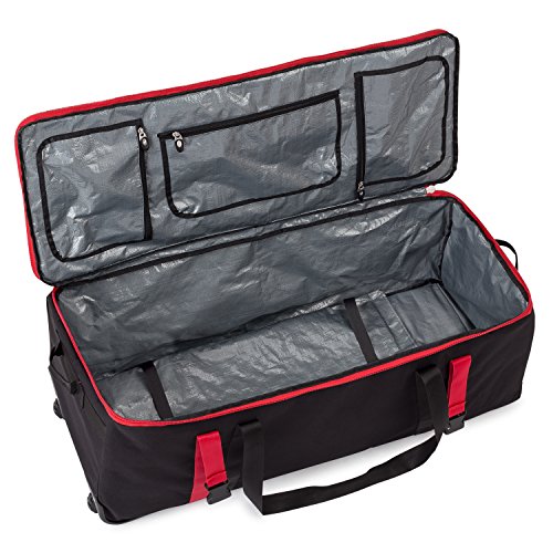 JLF | Airplane Friendly | Standard Checked Luggage | Lightweight Suitcase | 35" - 36" Travel Bag | Sized for 10', 11' Inflatable Stand Up Paddle Board SUP Kit (Wheeled Duffel Bag) - Thumbnail 4