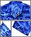 LA LEELA Mens Hawaiian Shirts Short Sleeve Button Down Shirt Men's Vacation Shirts Beach Casual Tropical Shirts for Men Funny 3XL Palm Tree, Blue