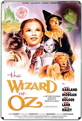 THE WIZARD OF OZ 1939 MOVIE POSTER REPRINT 24" X 36" COLLECTIBLE FANTASY ART