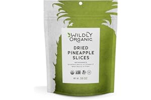 Wildly Organic Dried Pineapple Slices 16 Oz, 1 lb Bag – Premium, Organic, Unsweetened, Non-GMO, Kosher, Vegan, No Added Sugar – Healthy Snack or Recipe Add-In