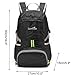 Sumtree 35L Ultra Lightweight Foldable Packable Backpack , Men and Women Durable Light Hiking Cycling Sports Travel Daypack , Water Resistant (Black with Grey Zipper)
