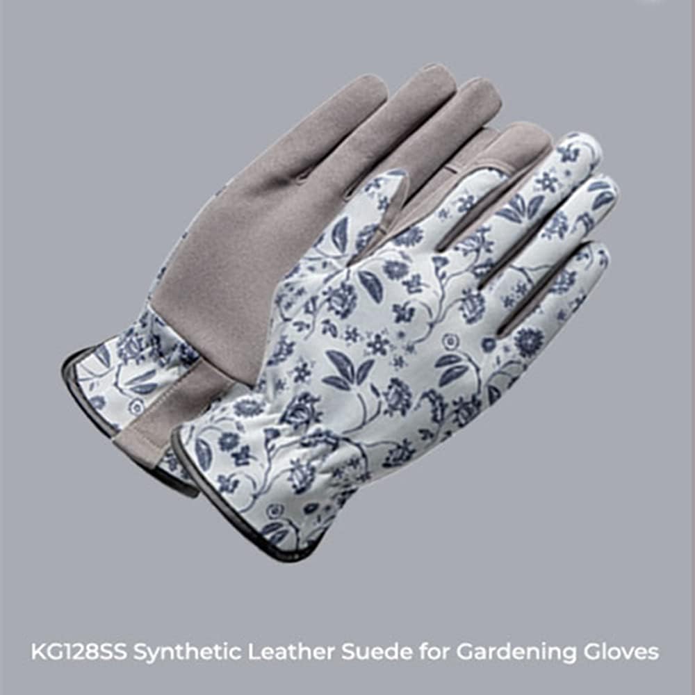 Gardening Gloves for Women - KAYGO KG128SS, with Synthetic Leather Suede for Gardening and Yard Work,Water Repellent (Medium-2021 NEW): Home Improvement