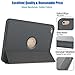 iPad Case,New iPad 2017 9.7 inch Case Smart Magnetic Auto Sleep / Wake Cover Hybrid Leather with Stand Feature for Apple New iPad 2017 Release Model (Gray/Gray)