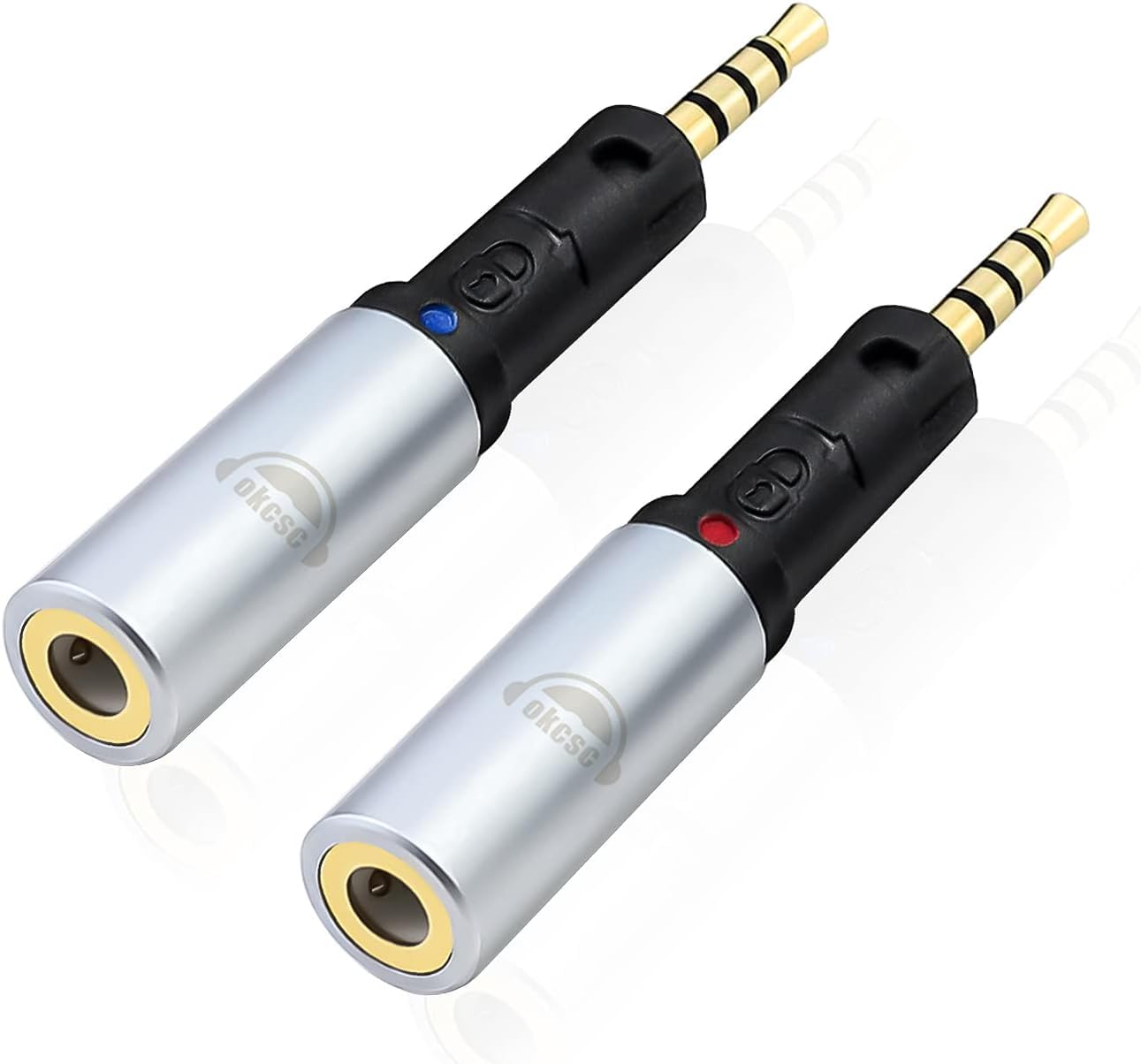 okcsc Headphone Jack Adapter, A Pair of Audio Adapter for Audio Technica ATH-R70X R70Xa Heaphone to 3.5mm Headphone Cable Lossless Sound Quality Audio Converter HiFi Audio Converter