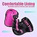 2PM SPORTS Girl's Pink Protective Gear Set - Knee Pads Elbow Pads and Wrist Guards for Kids Rollerblades Skateboarding, Inline Roller Skating, Cycling, Balance Bikes, and Scooters