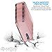 CellJoy Case Compatible with ZTE Zmax Pro [Deluxe Shock Armor] (Rose) ZTE Z981 Slim Fit Dual Layer Protective [[Shockproof]] Hybrid Chrome {Impact Resistant} Bumper Premium Elegant - Thin Hard Cover