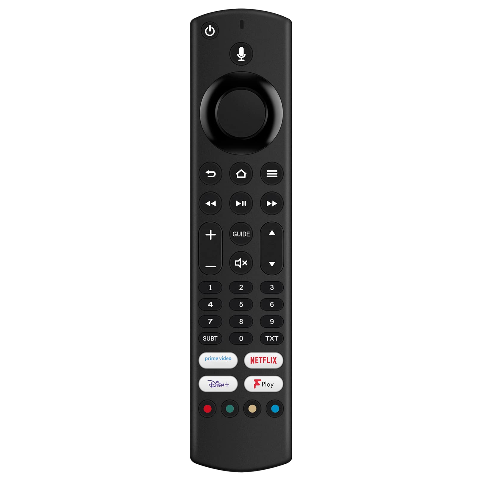 VINABTY Voice Remote Control Replced COmpatible With Ferguson Smart TV with PRIME-VIDEO NETFLIX DISNEY+ FREEVIEW-PLAY key buttons F4320AFR F3220FR F3220AFR F4020AFR