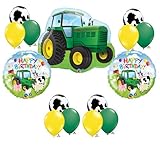 Tractor Birthday Party Balloons Decorations Farm Animal Cow John Deere Shower (MULTI, 1)