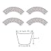 Heetly 200pcs Cupcake Wrappers Filigree Artistic Bake Cake Paper Cups Lace Laser for Wedding Party Birthday Decoration(White)