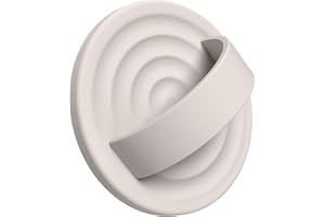 HSAOHD Upgraded Magnetic Phone Grip, Compatible with MagSafe, Silicone Comfy Removable Loop Grip, Phone Grip Finger Ring Holder for Back of Phone for iPhone Pro Max/Plus/16/15/14/13/12, Stone