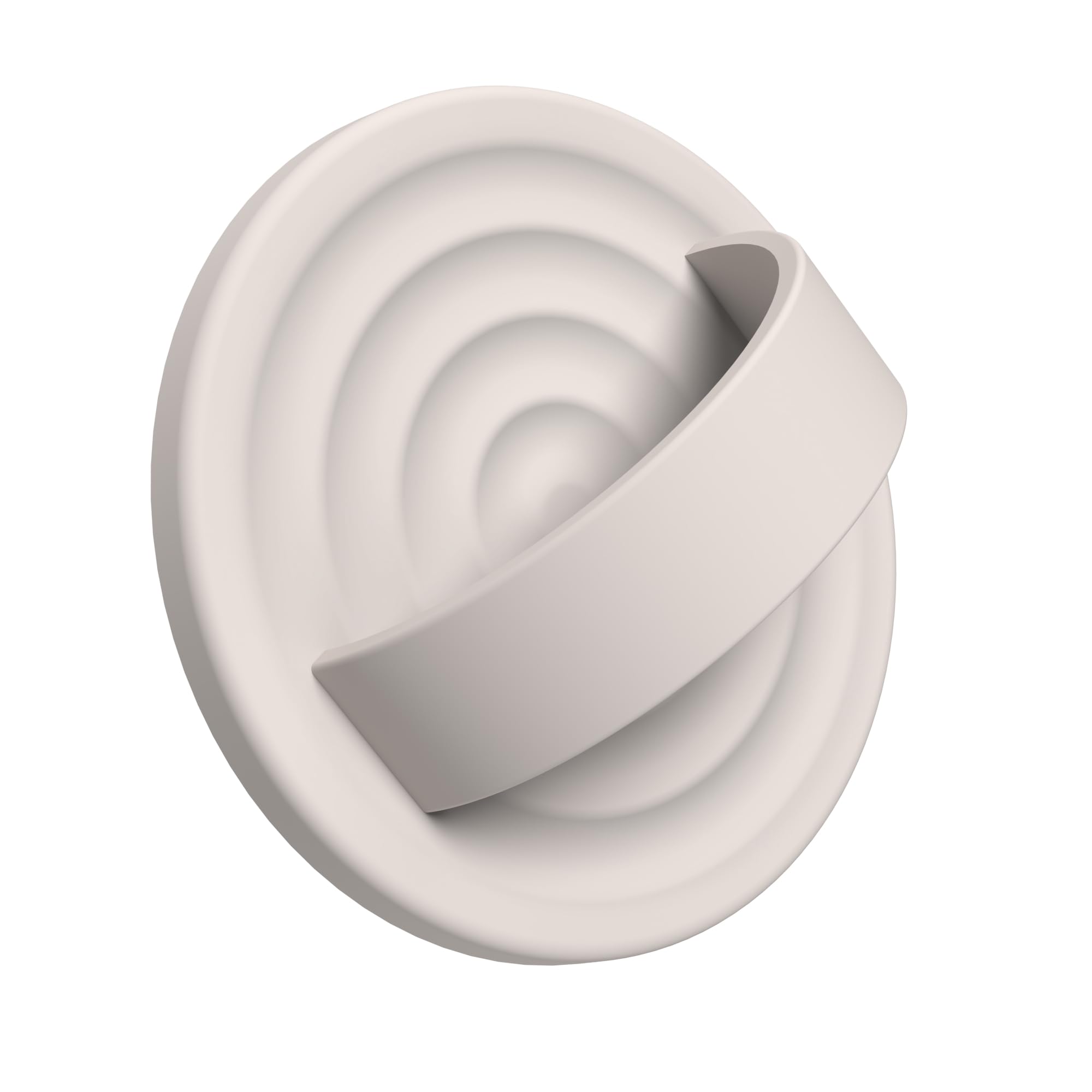 HSAOHD Magnetic Phone Grip Ring, Compatible with MagSafe, Upgraded Liquid Silicone for Secure Comfort, Rotating Finger Loop Ring Grip Holder for iPhone 17/16/15/14/13/12 Pro Max Plus, Stone