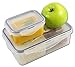 EcoNaturel Bento Lunch Box Kids & Adults; Leakproof Meal Prep Container with 3 Removable Perfect Size Compartments Plus Snack/Soup Container; BPA Free Reusable Portion Control; Food storage Container