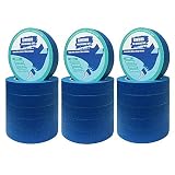 18 Rolls 0.94" Pro-Grade Blue Painters Tape, Medium Adhesive That Sticks Well But No Residue Left Behind, Individually Packed Wall Friendly by KIWIHUB