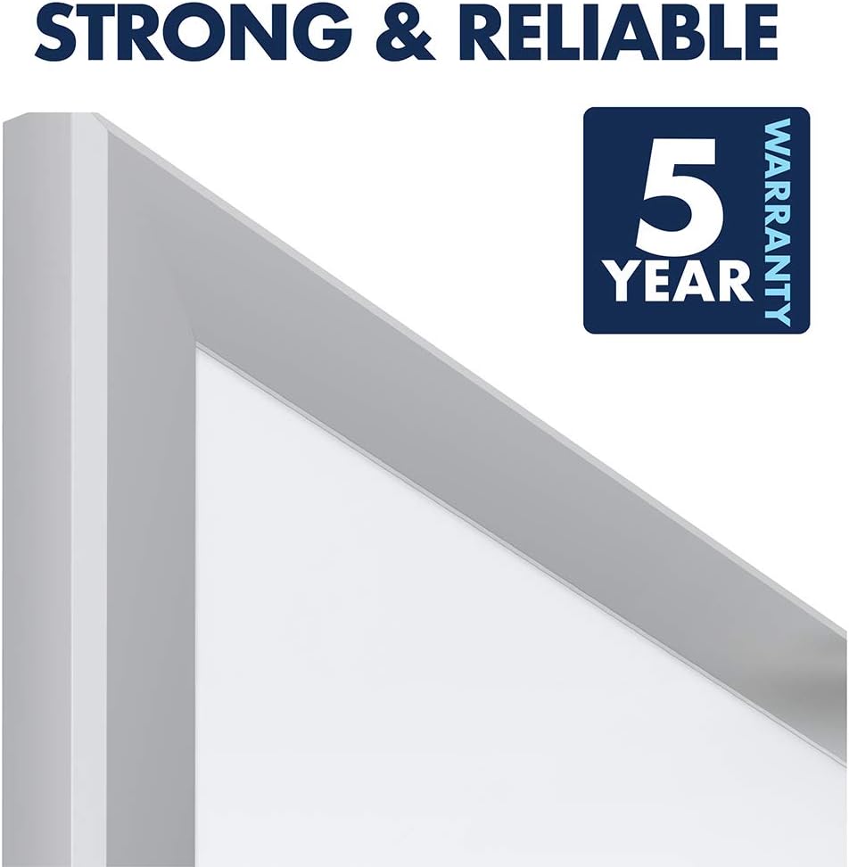Quartet Magnetic Whiteboard, 8' x 4' White Board, Nano-Clean, Silver Aluminum Frame (SM538) : Office Products