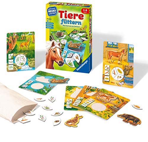 Ravensburger 25034 Tiere füttern Spielen und Lernen, Yellow – Bild 4