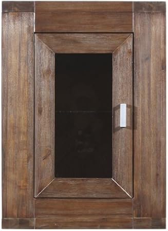 Java Dark Acacia Bathroom Wall Cabinet 1756 113 Amazon Co Uk Kitchen Home