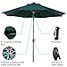 Abba Patio Outdoor Patio Umbrella Table Umbrella with Auto Tilt and Crank, 9-Feet, Dark Green