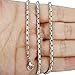 ORAZIO 3MM Stainless Steel Necklace for Men Rolo Cable Chain Link Necklace,24 Inches