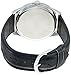 Casio MTP-V005L-7A Men's Black Leather Dress Watch SilverDial
