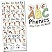 ABC Phonics: Sing, Sign, and Read! - Big ASL Vertical Wall Poster - 36 by 17 inches Wide - Laminated