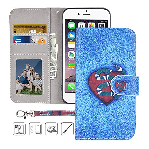 iPhone 6S Plus Wallet Case,iPhone 6 Plus Wallet Case,MagicSky Premium PU Leather Flip Folio Case Cover with Wr