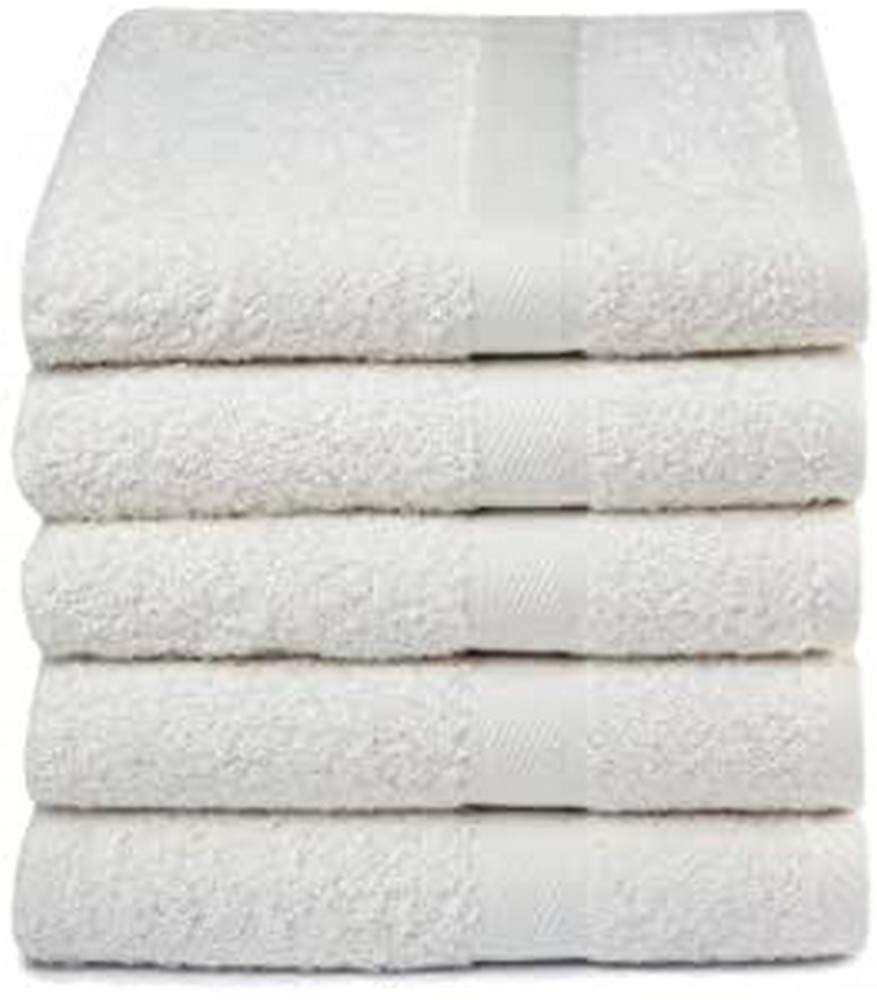 Lucca Hand Towels Natural Pack of 5, Cotton, 50 x 100 cm
