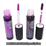 LA GIRL 2 LIP GLOSS GLG845 GLG846 MATTE FLAT FINISH PIGMENT PAINT INTENSE PURPLE COLOR + FREE EARRING