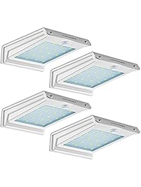 Solar Lights,URPOWER 20 LED Outdoor Solar Motion Sensor Lights ,Solar Powered Wireless Waterproof Exterior Security Wall Light for Patio,Deck,Yard,Garden,Path,Home,Driveway,Stairs,NO DIM MODE(4Pack)