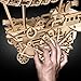 ROKR 3D Puzzle Wooden Craft Kit-Mechanical Model Building Kits-Gear Drive Moving Kit-Brain Teaser Engineering Educational Toys-Birthday Gift, for Kids,Teens and Adults(Air Vehicle)