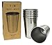 Stainless Steel Pint Cups Set of 6 - 16oz (473 ml) BPA Free and Eco Friendly Made from 18/8 304 Food Grade Stainless Steel