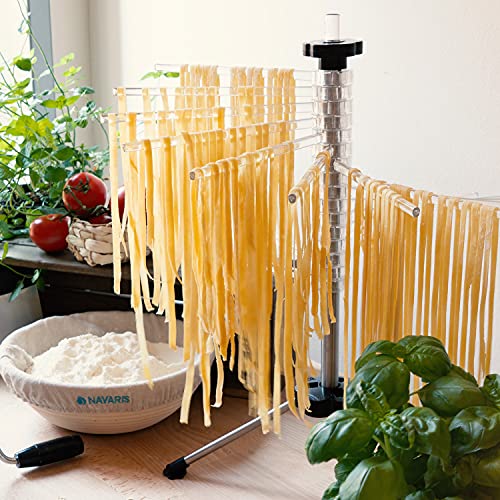 Navaris Collapsible Pasta Drying Rack Tall Spaghetti Noodle Dryer