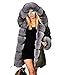 Roiii Women's Warm Winter Coat Hood Parka Overcoat Faux Fur Jacket Outwear…