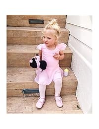 Vestido leotardo de ballet con mangas volantes para niñas de STELLE