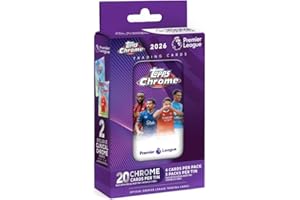 2025-26 Topps Chrome Premier League Cards - Tin (20 Cards)